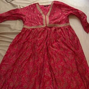 Elegant Pink Indian Dress